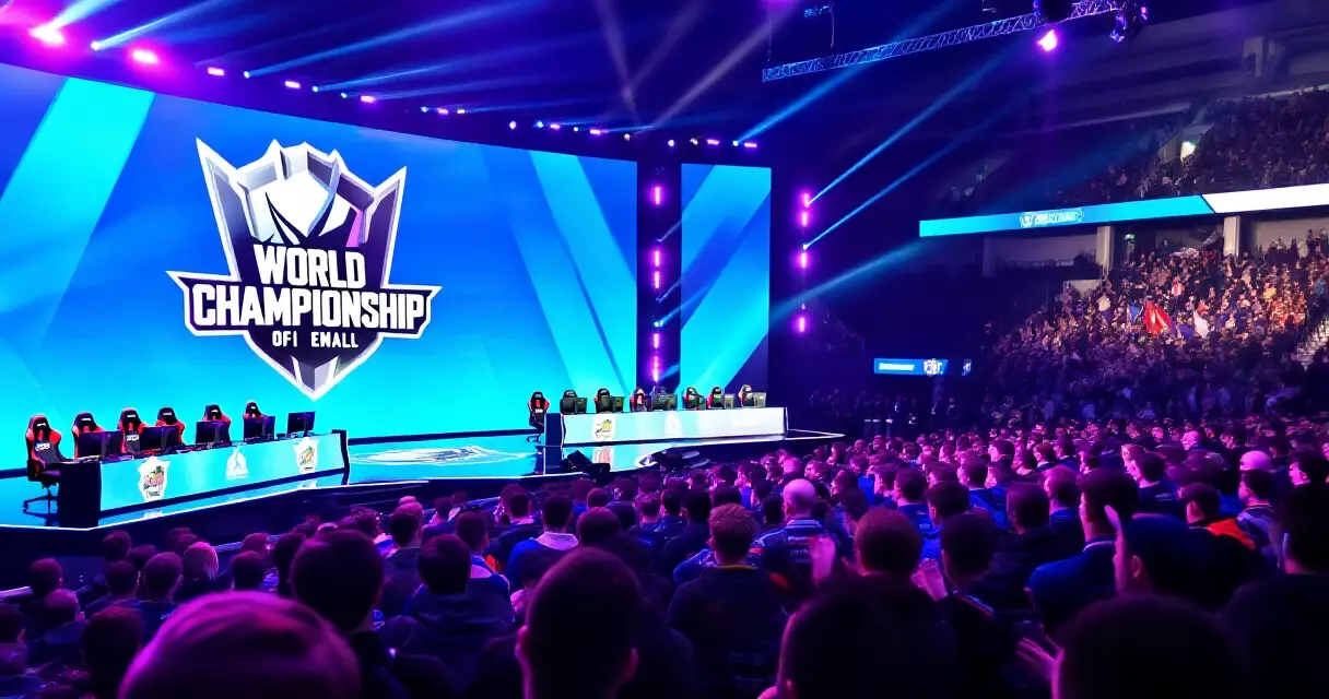 League of Legends World Championship arena filled with esports fans