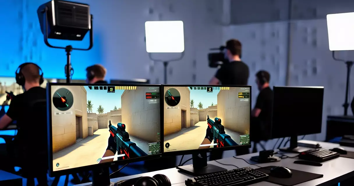 ESL FACEIT Group broadcast studio setup for major esports tournament production