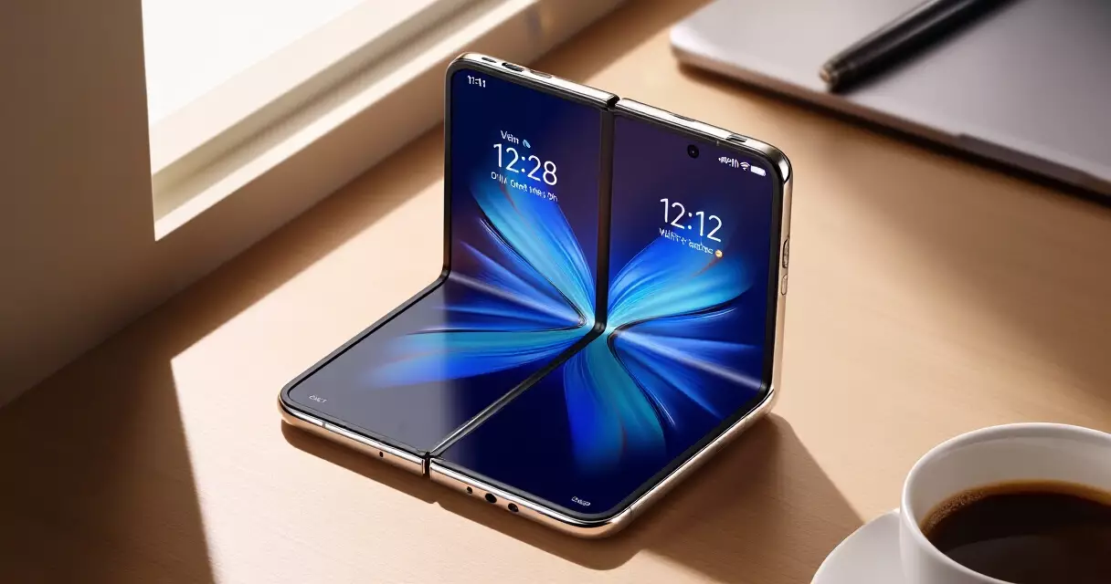 Foldable smartphone open on a desk with natural light &mdash; best foldables in 2026