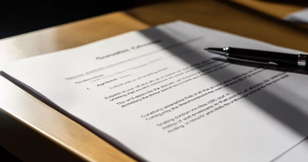 Professional esports player contract signing with pen and legal document on desk