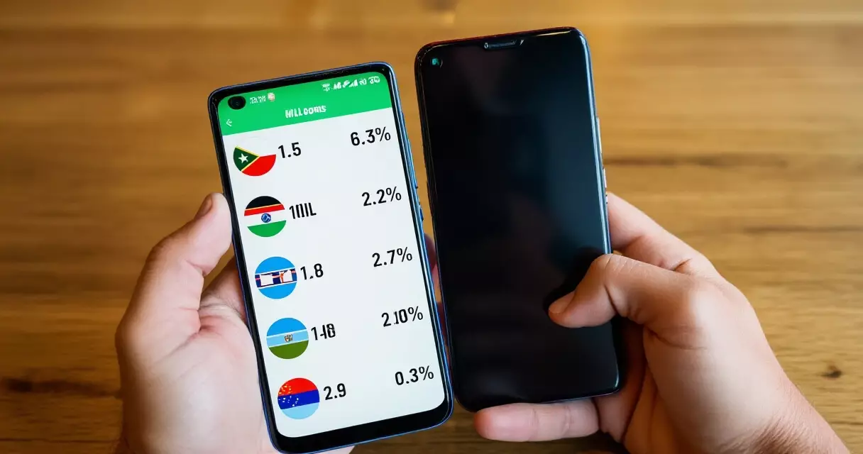 Comparing esports odds across two phones to find the lower overround