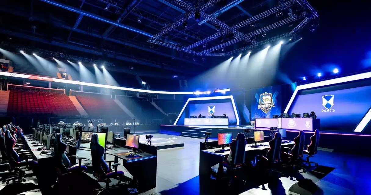 Esports World Cup 2026 tournament stage at Paris Expo Porte de Versailles