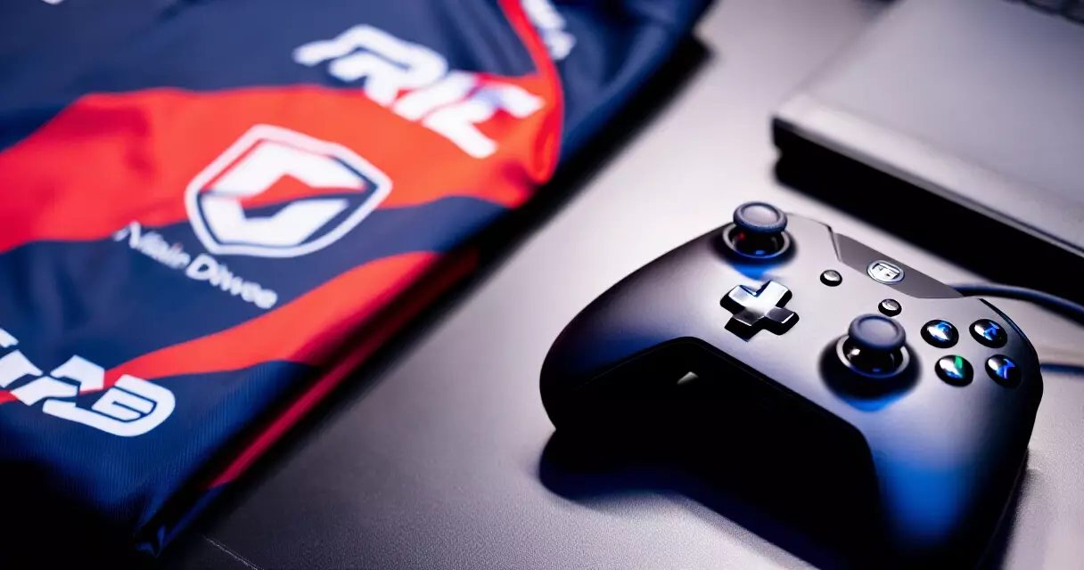 Esports team jersey and controller representing player contracts and salaries
