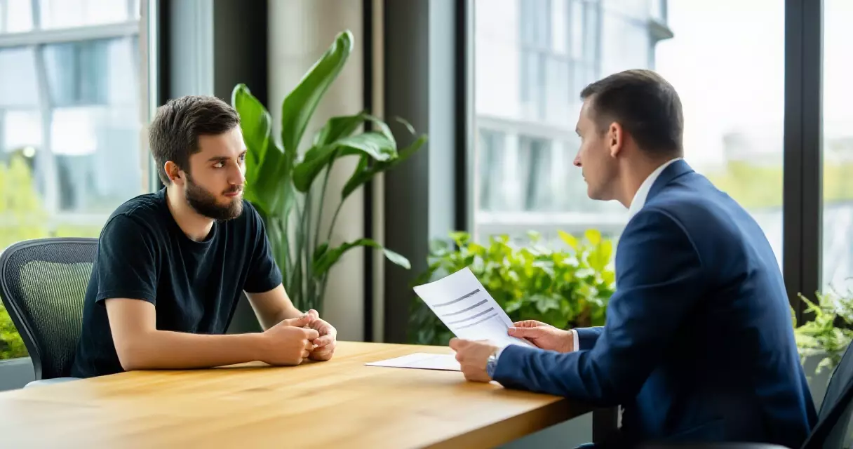 Professional meeting between an esports player and their agent reviewing a contract